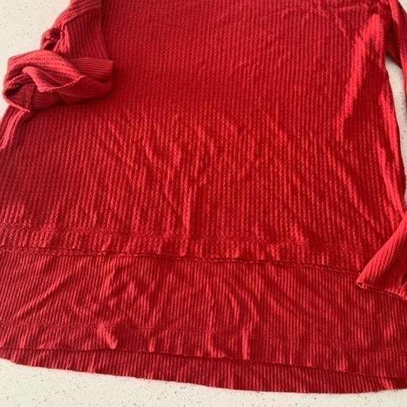 FREE PEOPLE oversized thermal knit vintage top size S - Picture 12 of 16